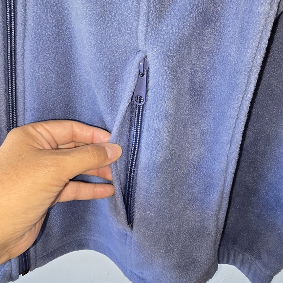 Columbia Women's Blue Full Zip Fleece Jacket Size Medium - Picture 5 of 10